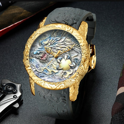 Vintage Dragon Quartz Watches for Men