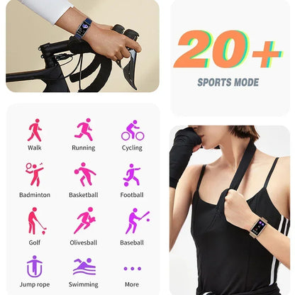 Waterproof Touch Fitness Tracker Watch for Men Women