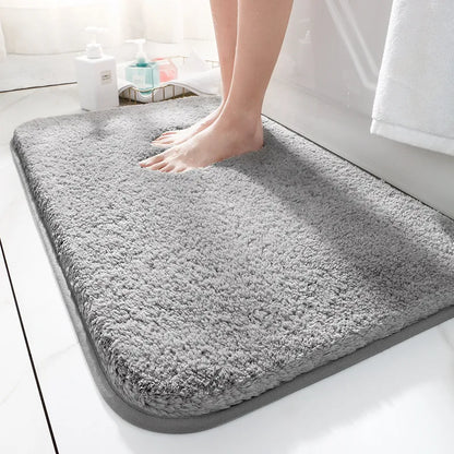 Plush Bathroom Rug with Grip Bottom