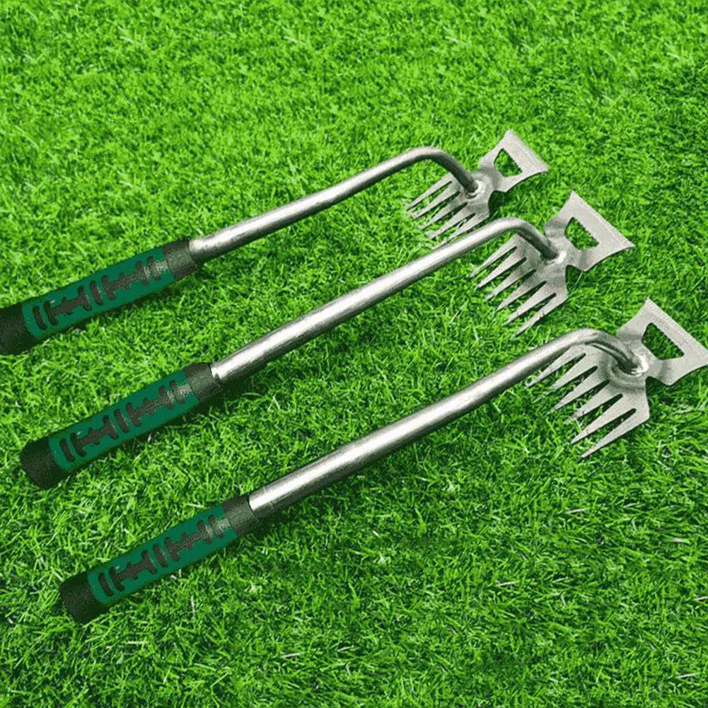 Heavy Duty Garden Rake with Strong Steel Tines - Halri