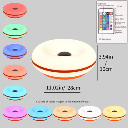 Colorful LED Table Lamp with Dimmer and Remote