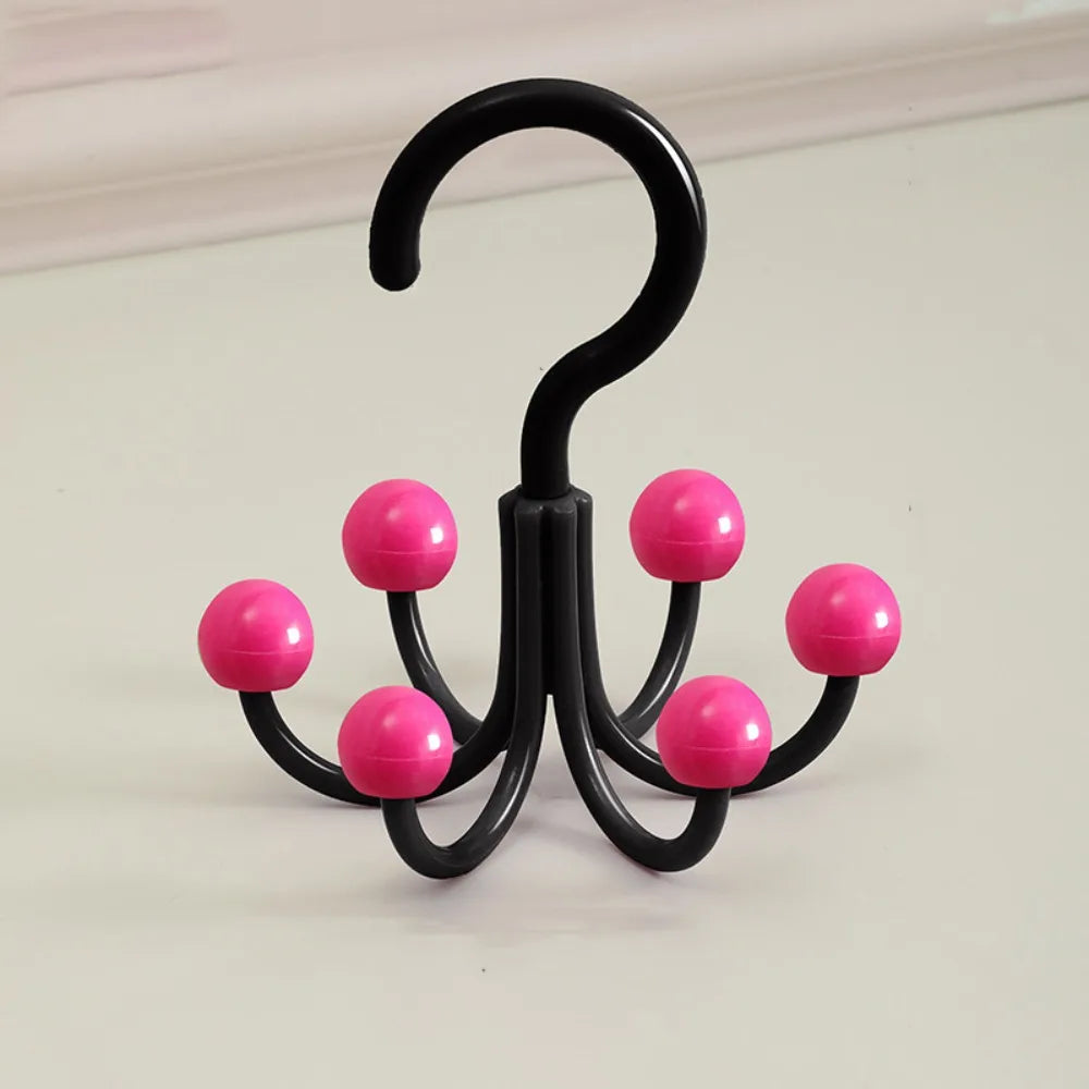 Wall Mount 6 Hook Rotating Storage Rack