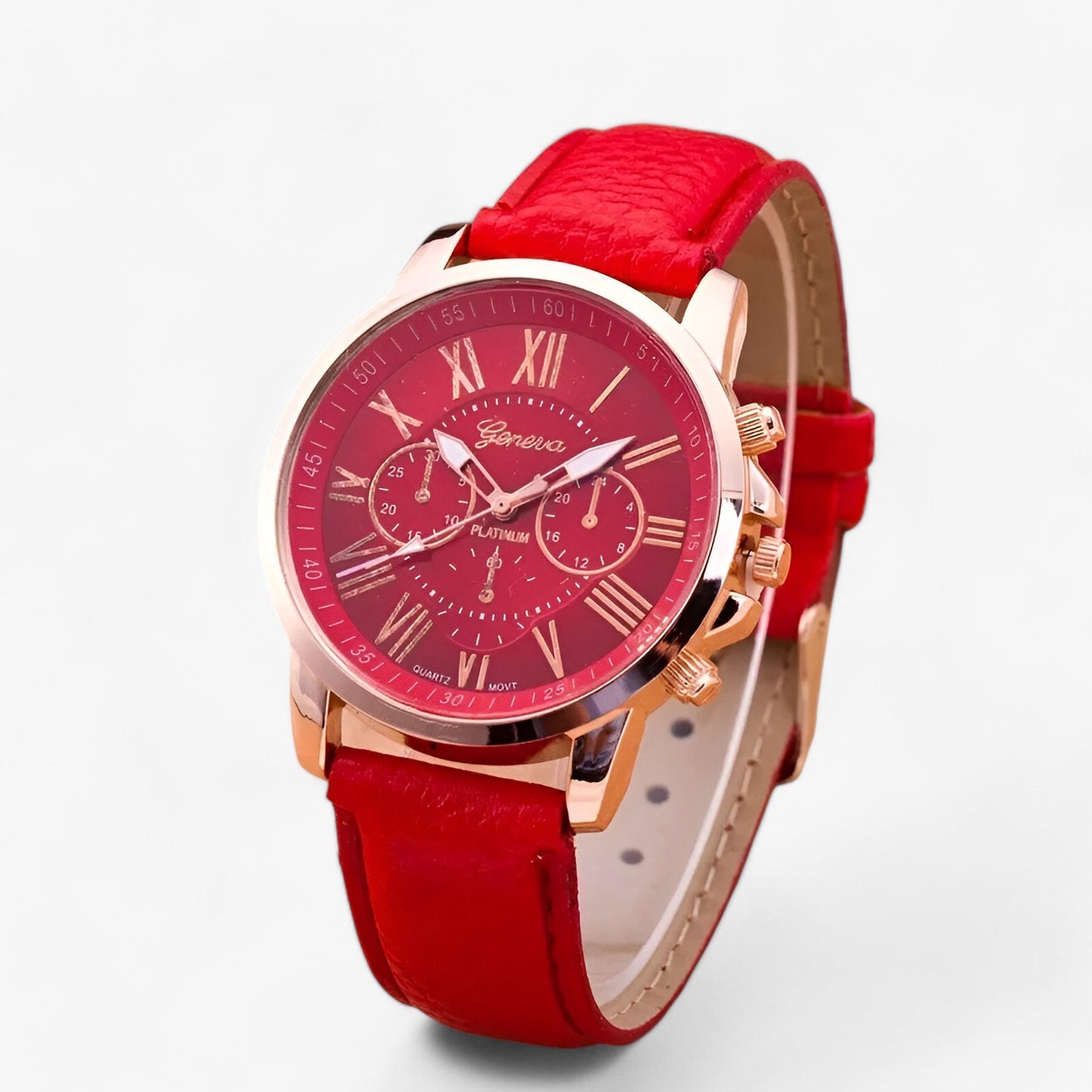 Waterproof Ladies Leather Watch 42mm
