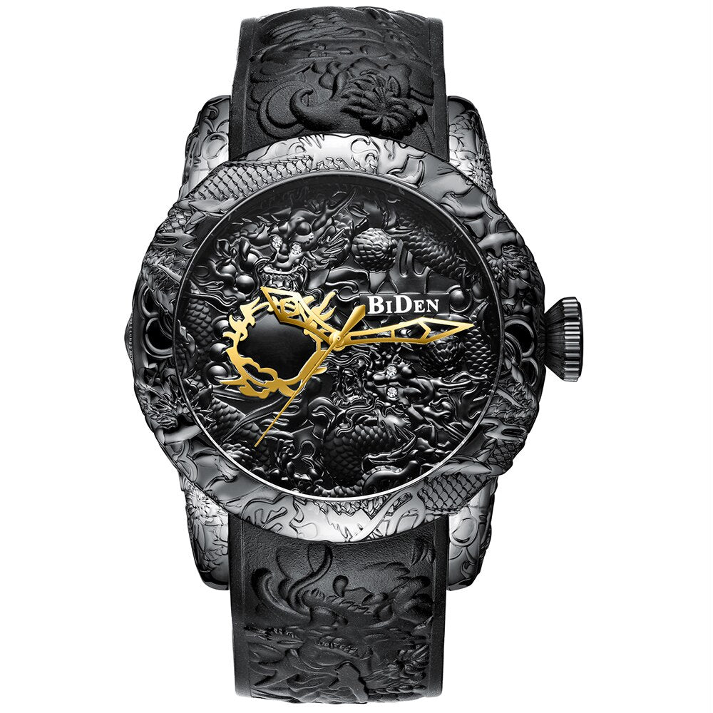 Vintage Dragon Quartz Watches for Men