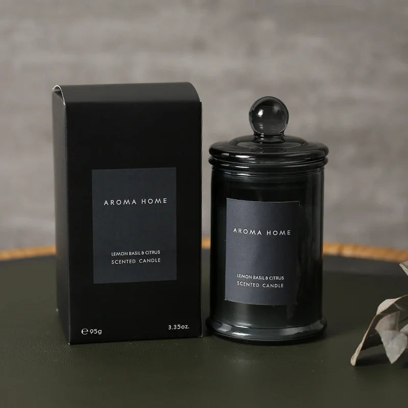 Luxury Fragrant Soy Wax Candle in Glass - Halri