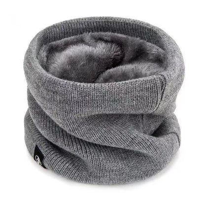 Warm Fleece Lined Knitted Scarf for Men and Women - Halri