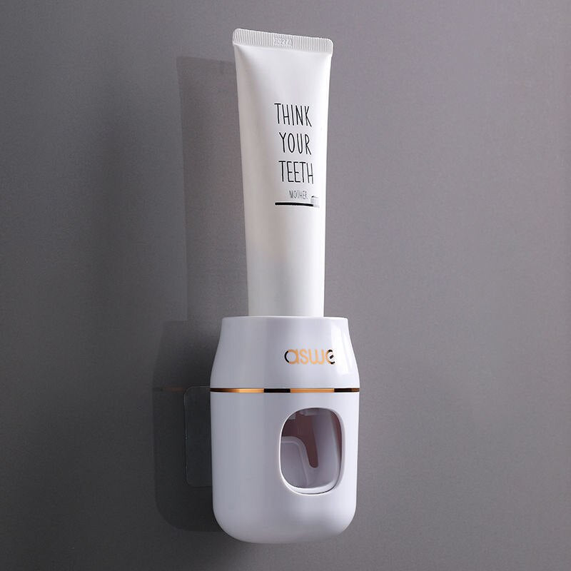 Bathroom Wall Mount Toothbrush Mouthwash Holder