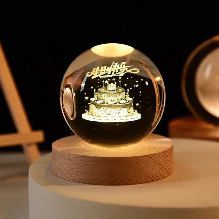 Colorful Crystal Night Lamp Decorative Gift