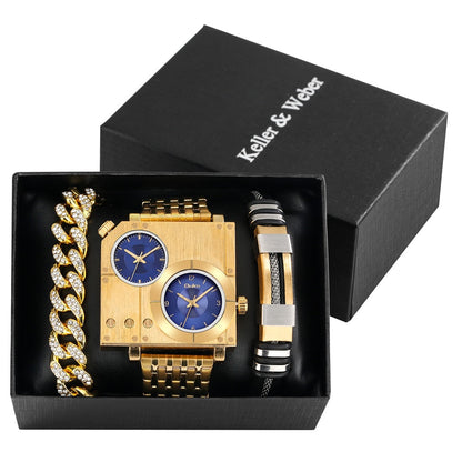 Stylish Square Watch Box Set for Men