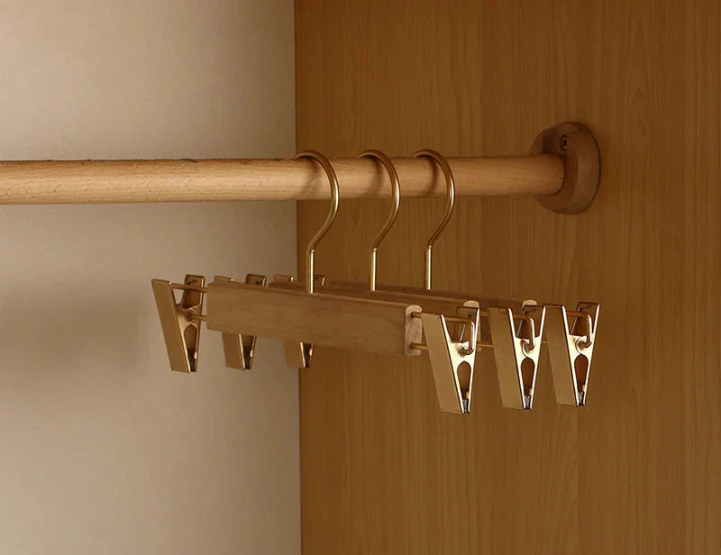 Sturdy Wooden Clothes Hangers with Extra Wide Shoulders - Halri