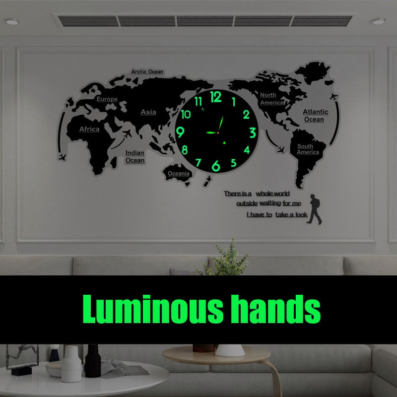 Creative 3D Acrylic DIY Wall Clock