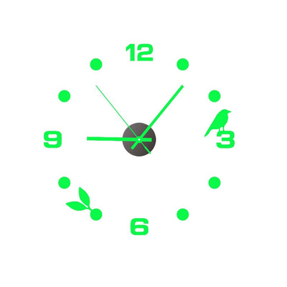 3D Glow Silent Wall Clock