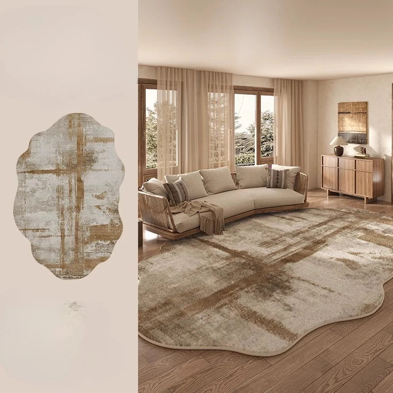 Soft Shaggy Area Rug Lamp for Home Decor