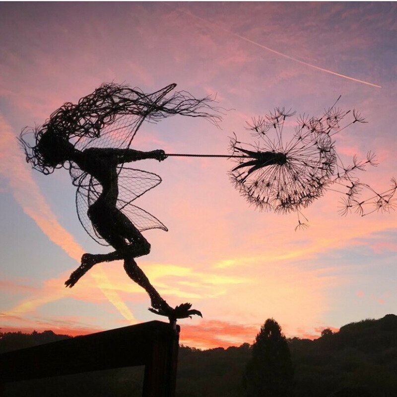 Whimsical Fairy String Art Decoration