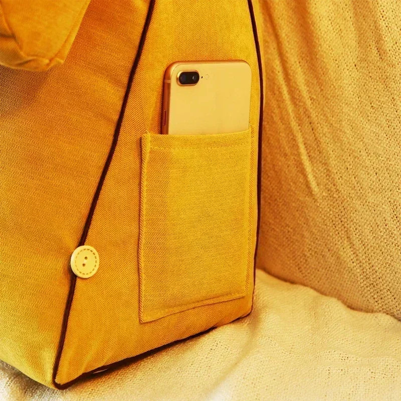 Comfortable Bed Back Pillow for Reading and TV