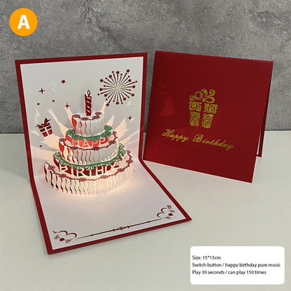 Fun 3D Musical Birthday Greeting Cards - Halri