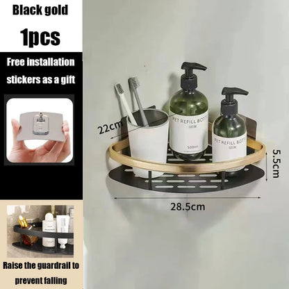 Easy Install Corner Shower Caddy in Aluminum Finish