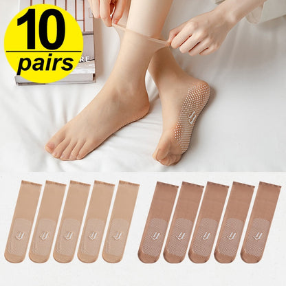 Lightweight Comfortable Summer Silk Ladies Socks
