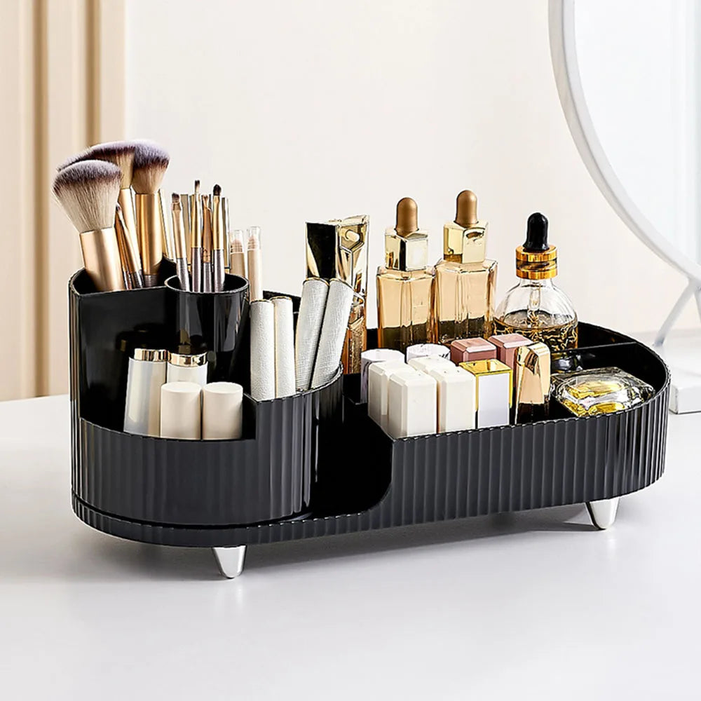 Stylish Beauty Storage with Compact Rotating Case - Halri
