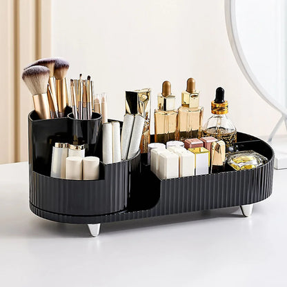 Stylish Beauty Storage with Compact Rotating Case - Halri