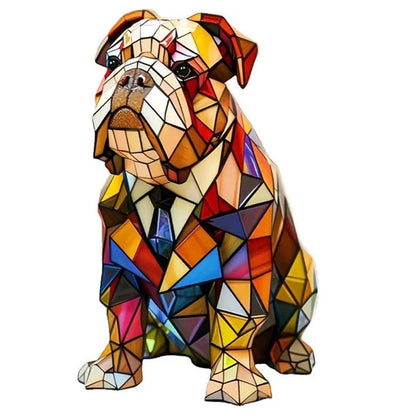 Fun Dog Statue Desk Lamp Cute Home Decor Light
