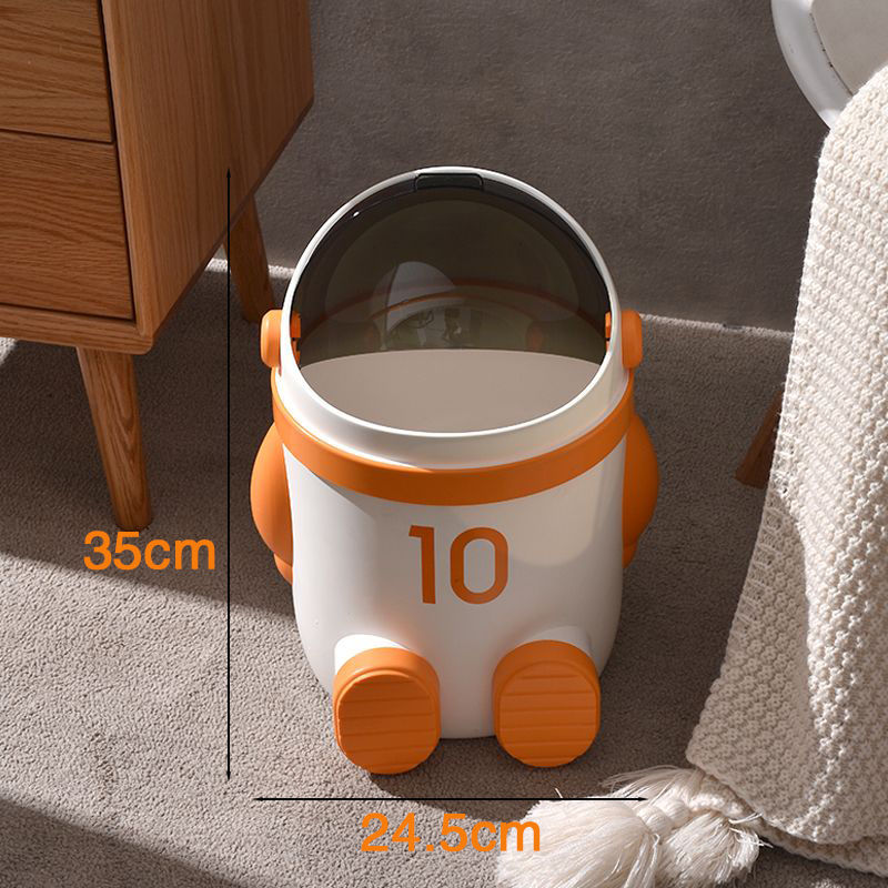 Small Space Astronaut Shaped Desk Waste Bin - Halri