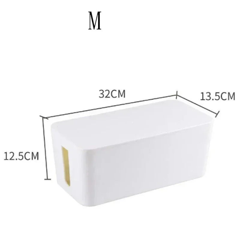 Compact Cable Management Box with Lid