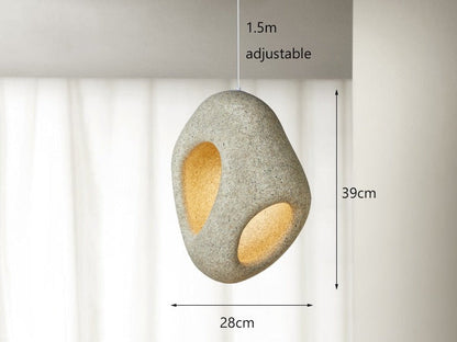 Unique Chic LED Hanging Light Wabi Sabi Style