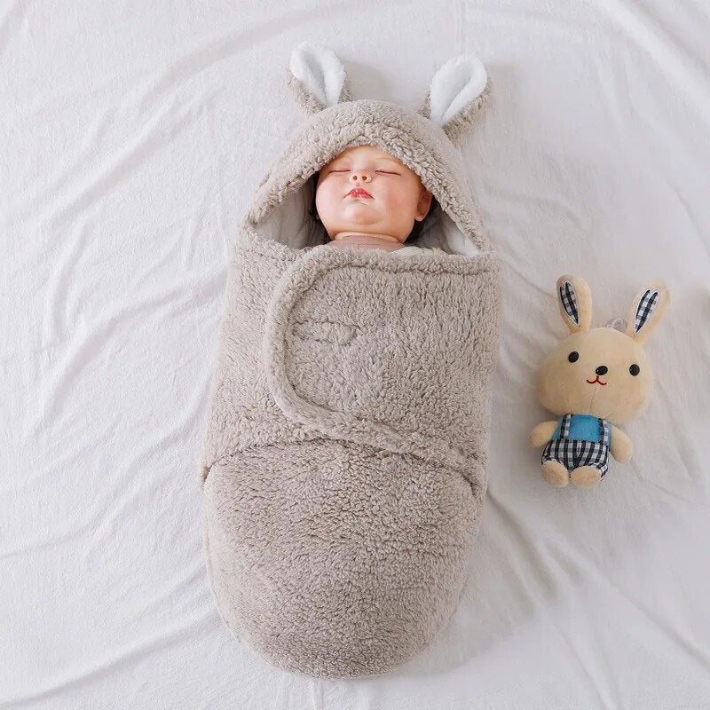 Soft Bunny Baby Sleep Sack Wrap