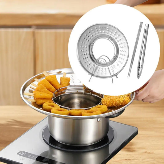 Waterproof Kitchen Oil Strainer Rack Frying Tray - Halri