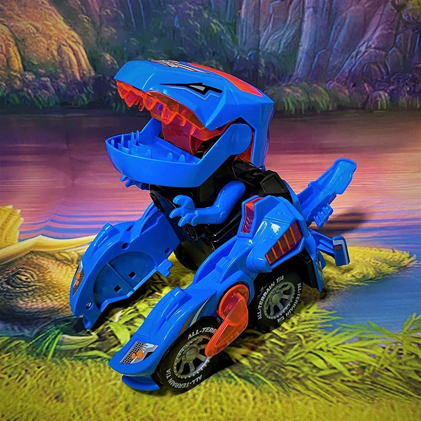 Fun LED Remote Control Dinosaur Toy Car