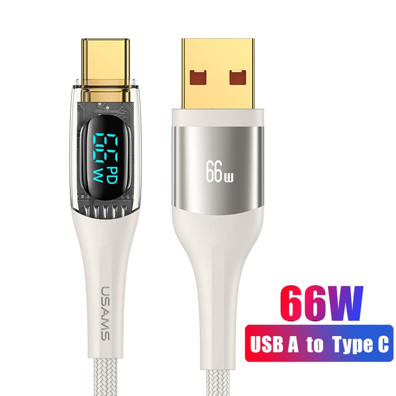 Quick Charge LED USB Charging Cable