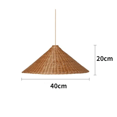 Natural Bamboo LED Hanging Light