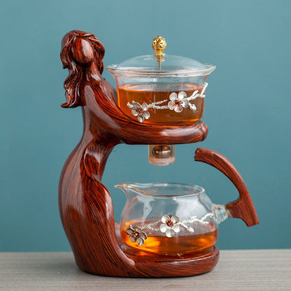 Magical Ocean Whimsy Wood Teapot