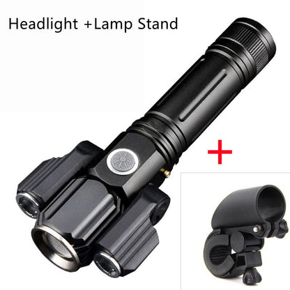 Bright 3 LED Rechargeable Flashlight Torch
