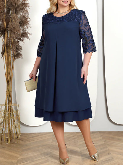 Stylish Large Size Formal Gown