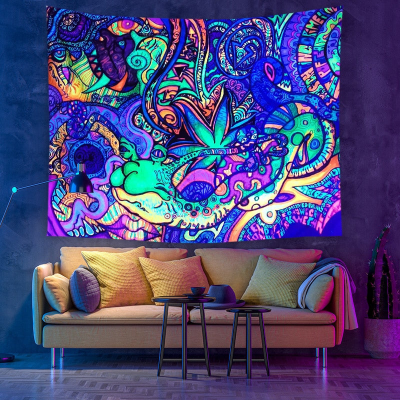 Vibrant Bright Wall Hanging Tapestry - Halri