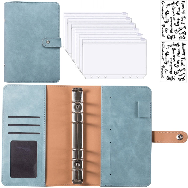 Practical Leather Wallet Notebook Expense Tracker
