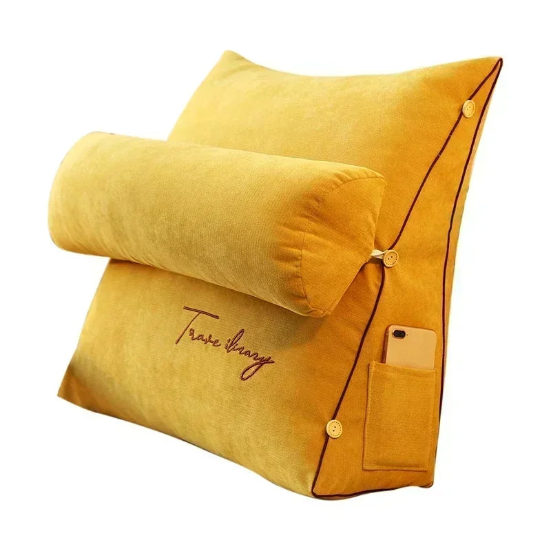 Comfortable Bed Back Pillow for Reading and TV
