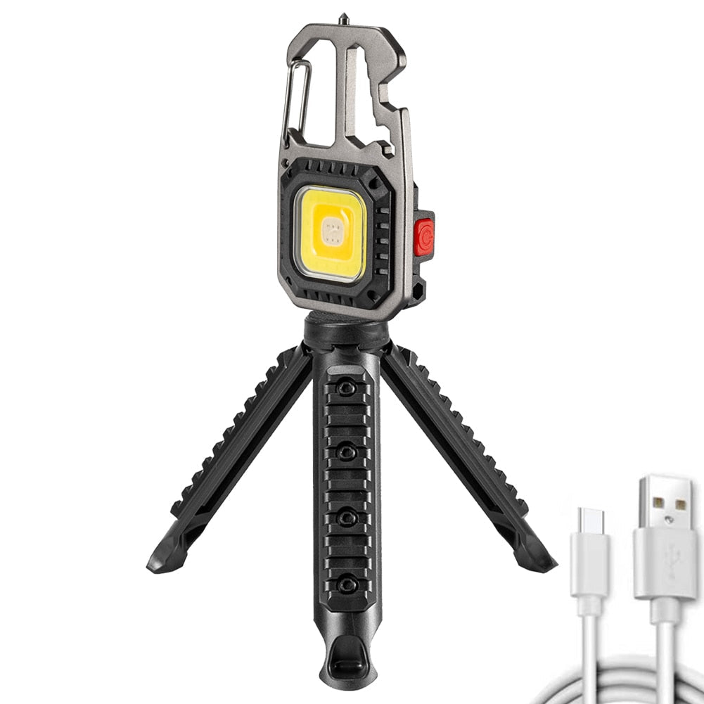 Compact LED Pocket Flashlight Keychain Multi Tool - Halri