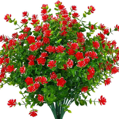 Outdoor Artificial Floral Hanging Basket