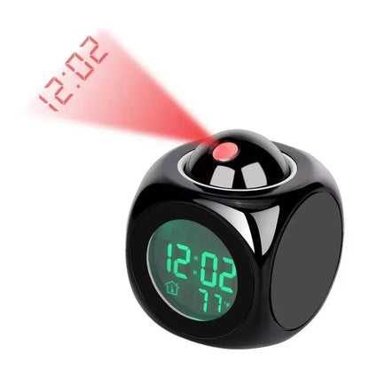 Digital Projection Alarm Clock with LED Display