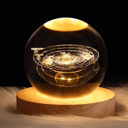 Sparkling Glass Globe Lamp