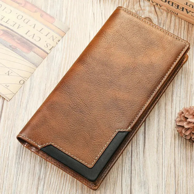 Thin Classic Wallet – Strong Faux Leather, Practical Design