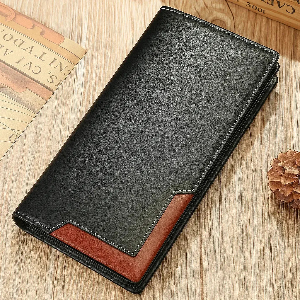 Thin Classic Wallet – Strong Faux Leather, Practical Design - Halri
