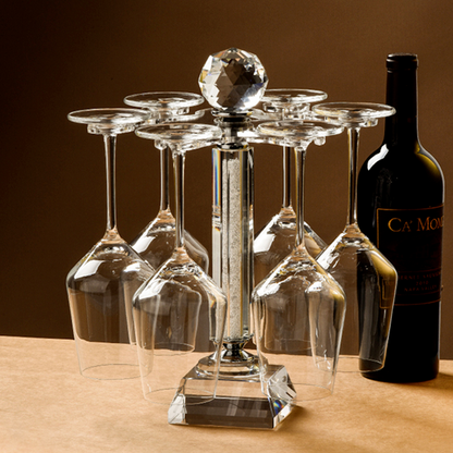 Luxury 360 Spin Wine Glass Display Stand
