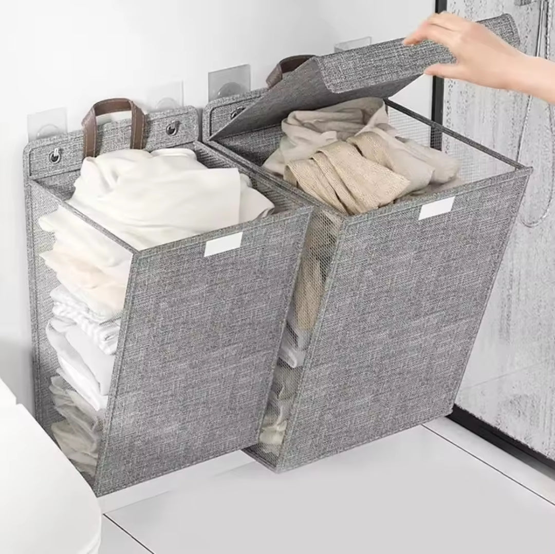 Space-saving Foldable Wall Laundry Basket - Halri
