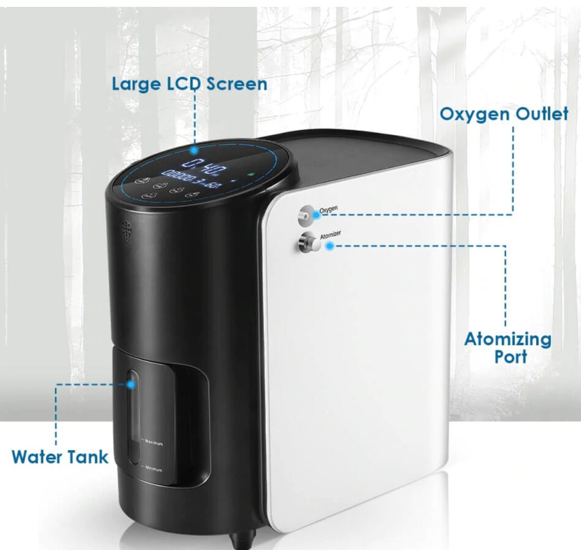 Portable Compact Oxygen Therapy Machine
