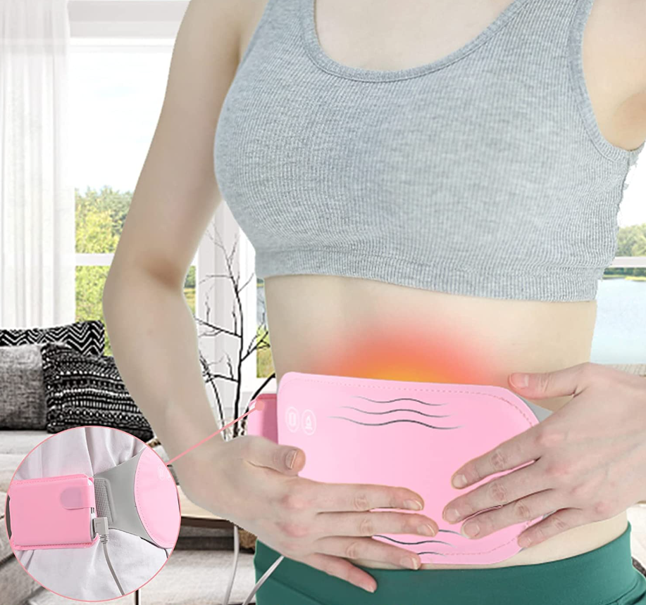 Heated Massage Belly Wrap with Rechargeable Heat Therapy - Halri