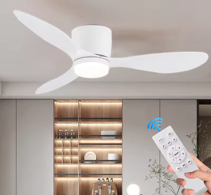 Stylish Ceiling Fan with LED Light and Remote Control